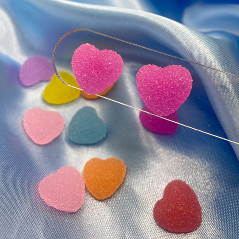 Sour Heart Studs - various colours