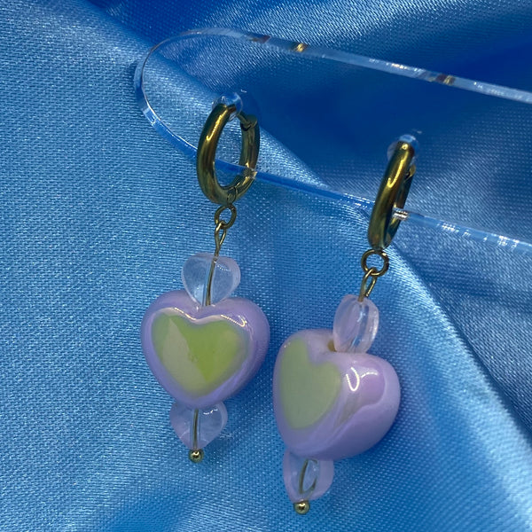 Dreamy Heart Hoop Earrings