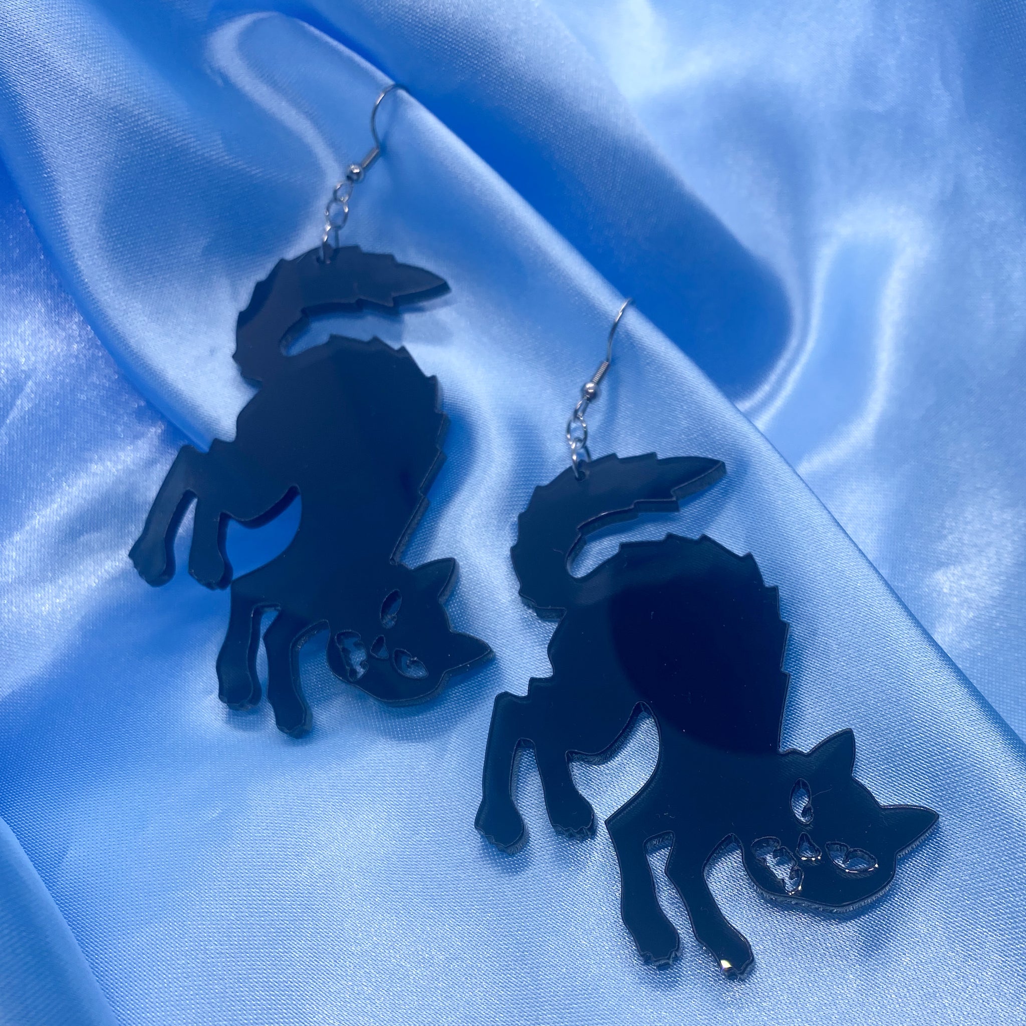 Halloween Scaredy Cat Earrings