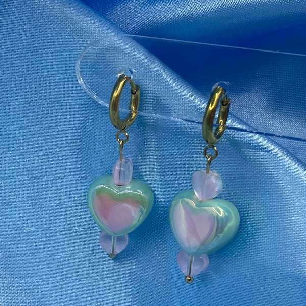 Dreamy Heart Hoop Earrings