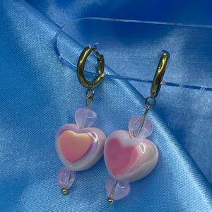 Dreamy Heart Hoop Earrings