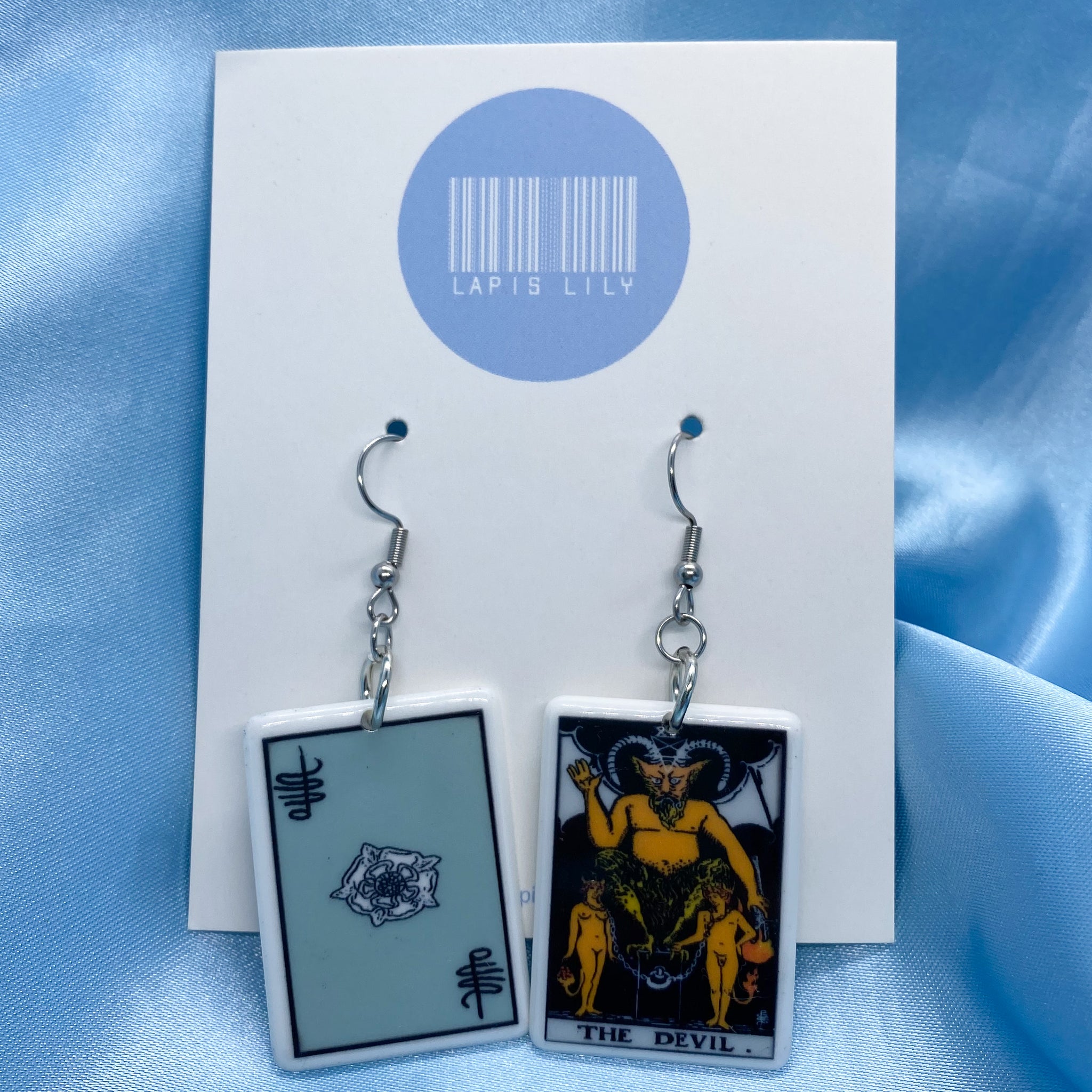 The Devil Tarot Card Earrings