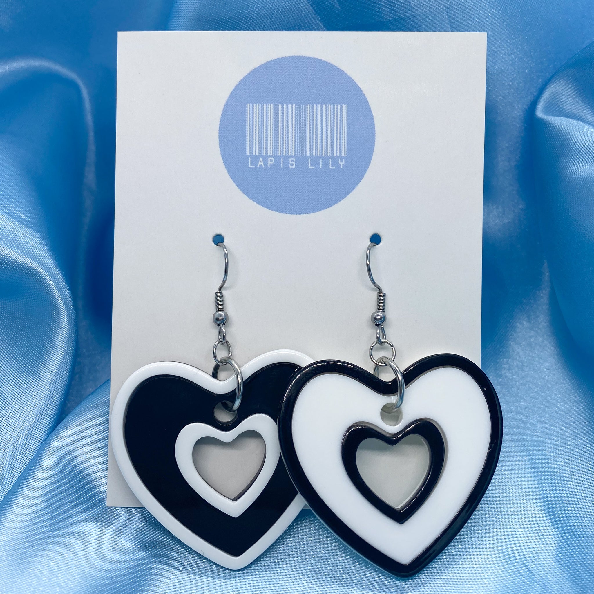 Retro Heart Earrings